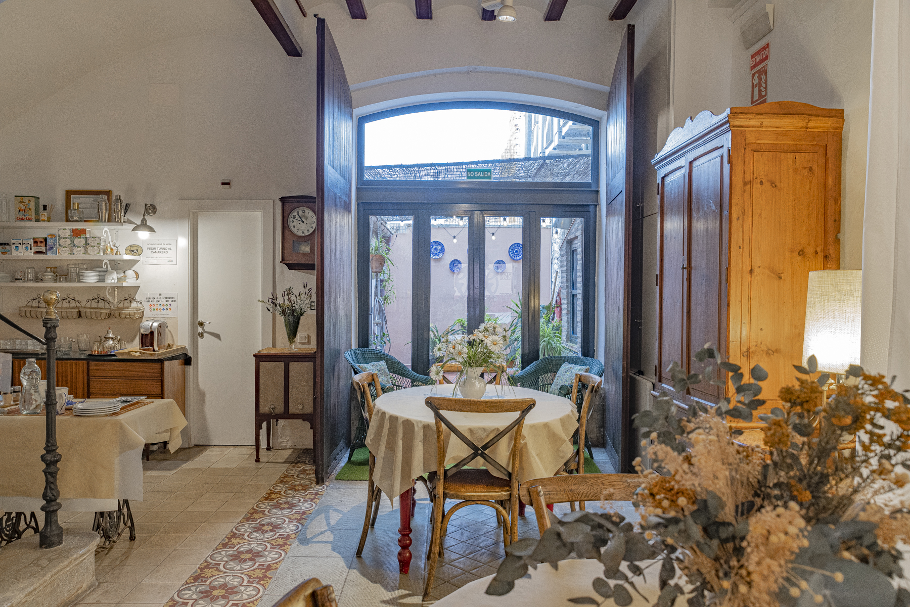 Zona comedor y desayunos de CASA ARIZO