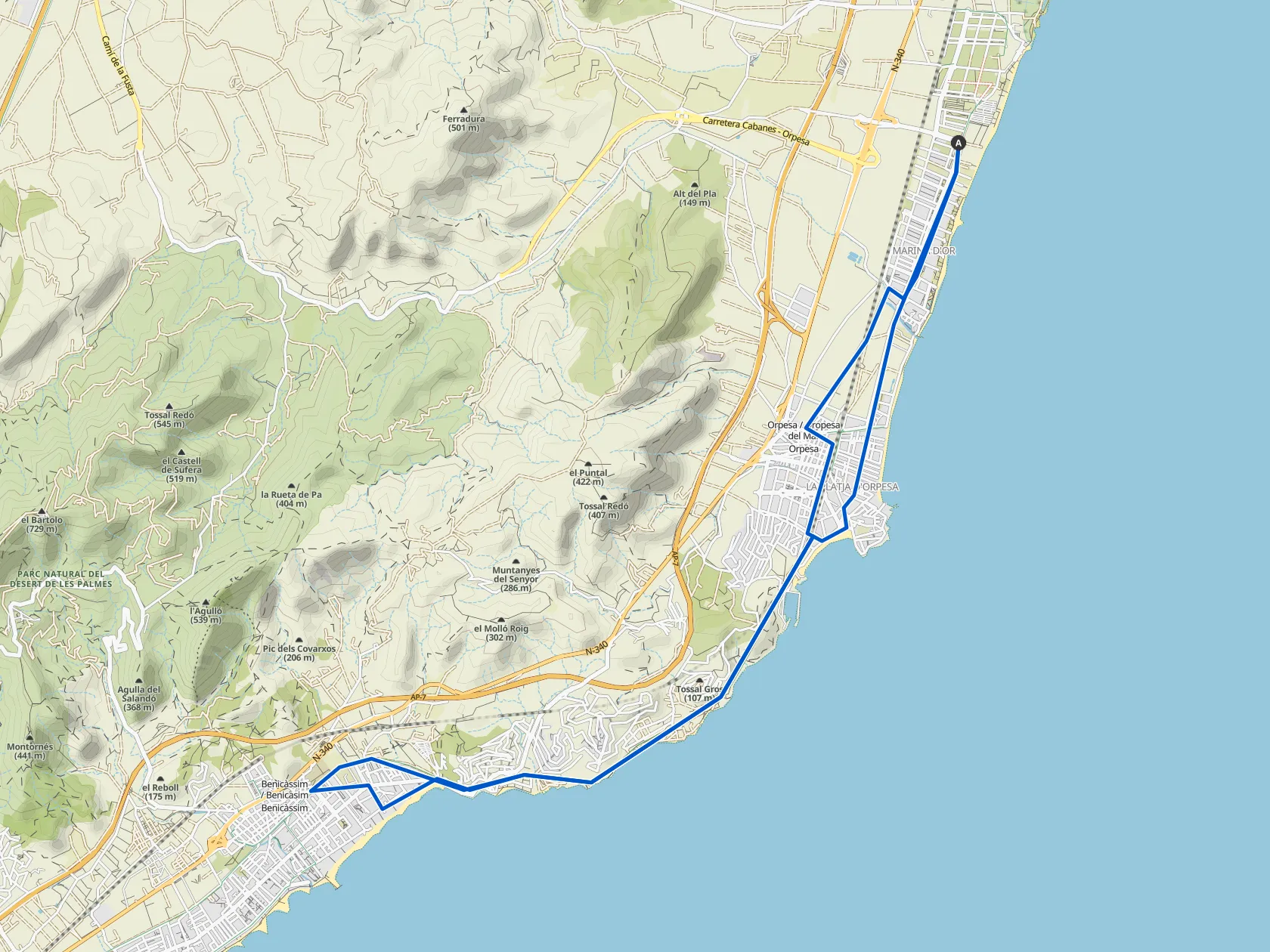 Komoot rutas ciclistas